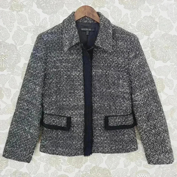 Lafayette 148 New York Wool BlendTweed Women's Blazer Size 8 - Picture 1 of 10